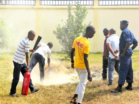 Fire Drill and Firefighting Training Embassy of Uganda