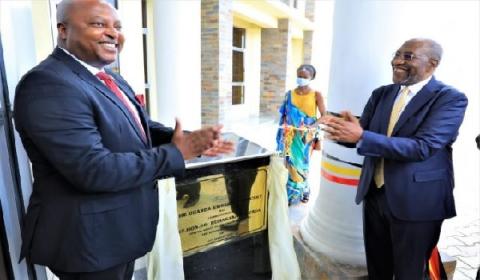 Dr. Ruhakana Rugunda officially opens the Uganda Embassy in Bujumbura