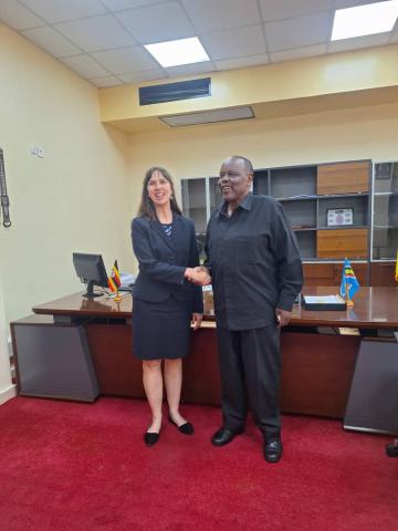 US Ambassador to Burundi pays courtesy call to Uganda Ambassador