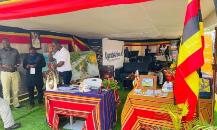 Uganda Embassy stand at EA tourism expo Bujumbura